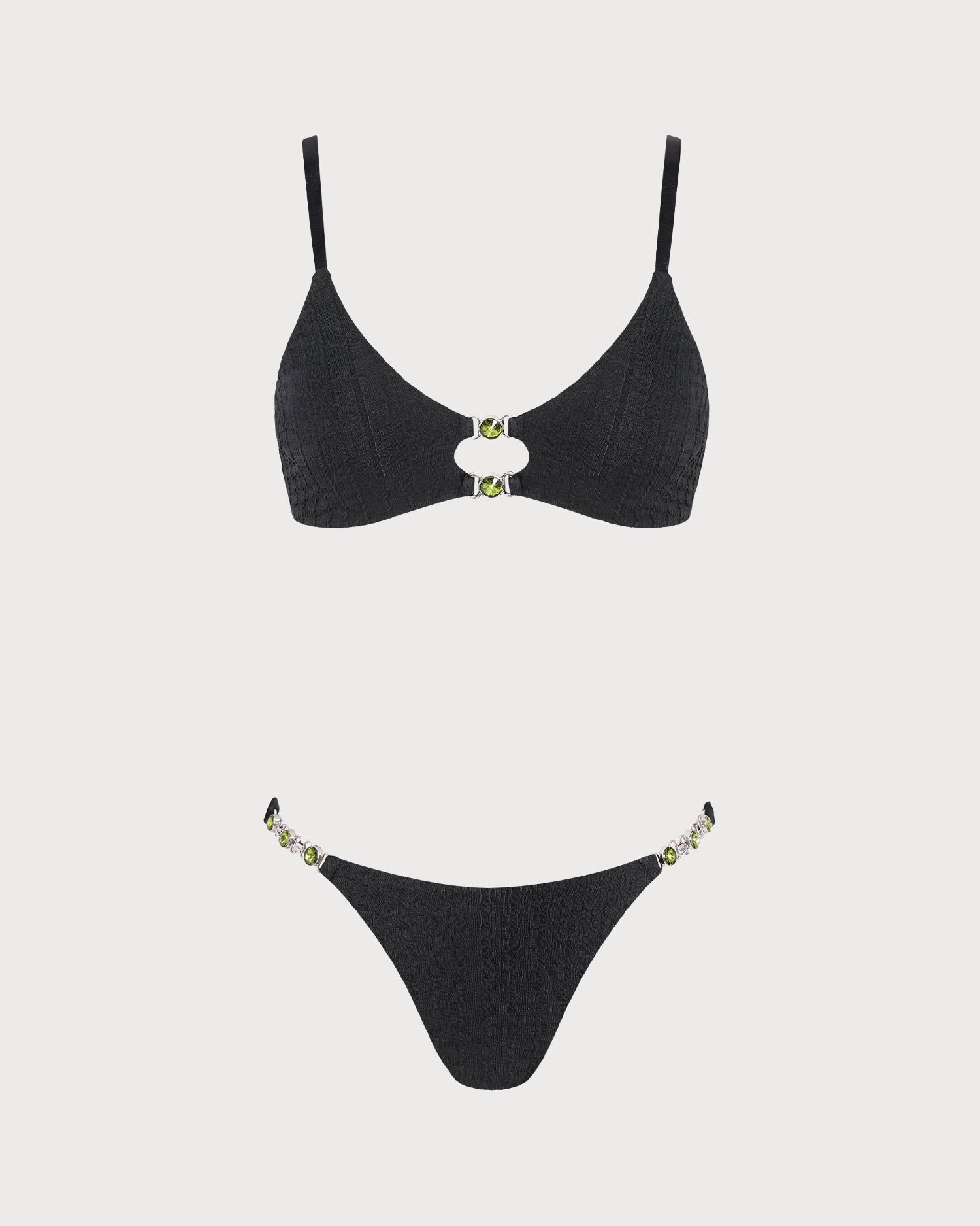 Women's Knitted Polyester Bikini Set - RIHOAS - 03