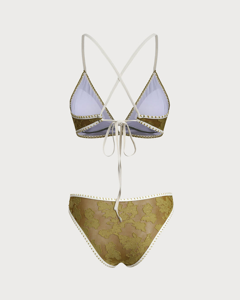 Women's Knitted Polyester Bikini Set Bikinis - RIHOAS