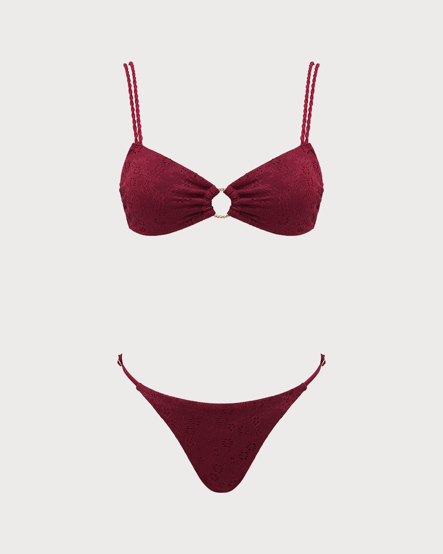 Women's Knitted Polyester Bikini Set - RIHOAS - 02