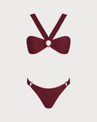 Women's Knitted Polyester Bikini Set Bikinis - RIHOAS