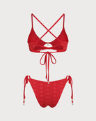 Women's Knitted Polyester Bikini Set Bikinis - RIHOAS