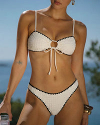 Women's Knitted Polyester Bikini Set Bikinis - RIHOAS