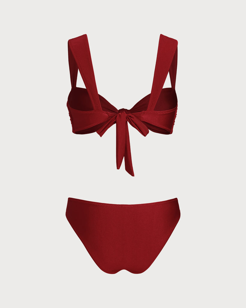 Women's Knitted Polyester Bikini Set Bikinis - RIHOAS