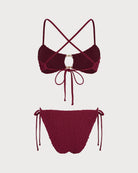 Women's Knitted Polyester Bikini Set - RIHOAS - 02