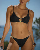 Women's Knitted Polyester Bikini Set - RIHOAS