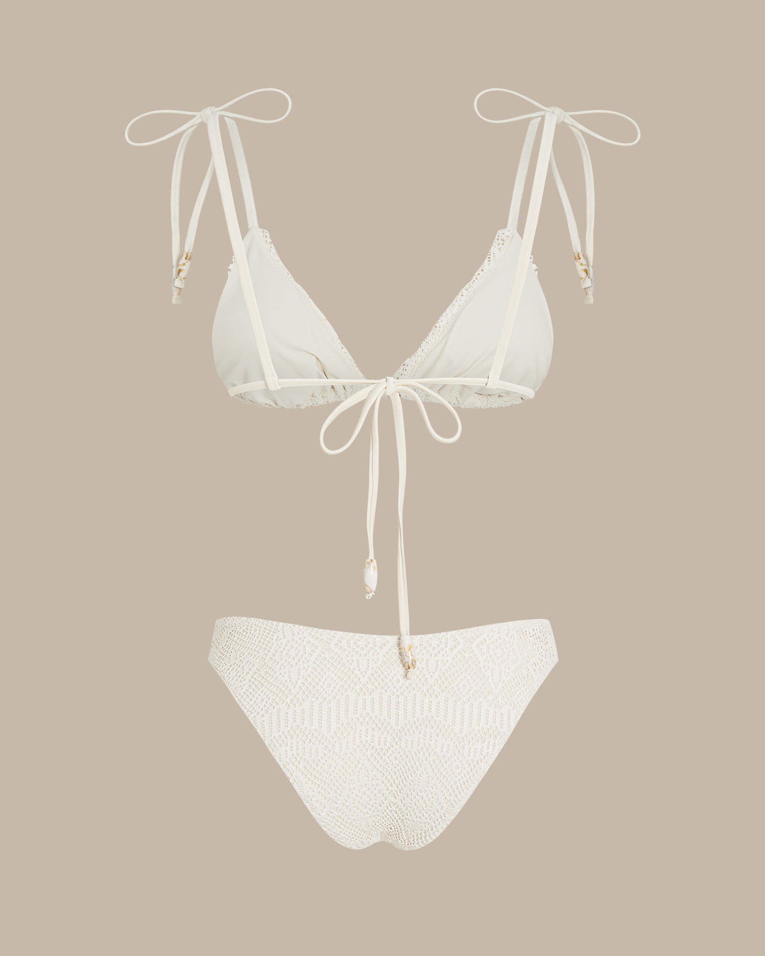 Women's Knitted Polyester Bikini Set - RIHOAS - 04