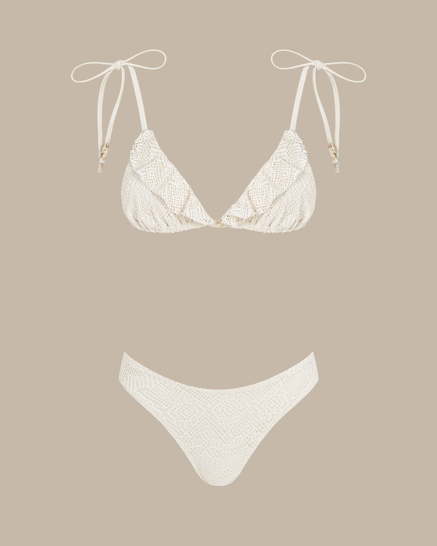 Women's Knitted Polyester Bikini Set - RIHOAS - 03