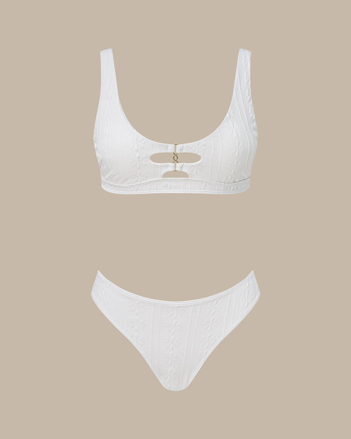Women's Knitted Polyester Bikini Set - RIHOAS