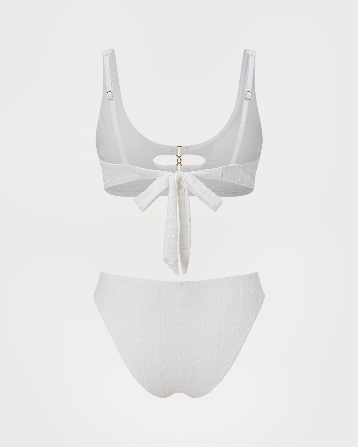 Women's Knitted Polyester Bikini Set - RIHOAS - 04