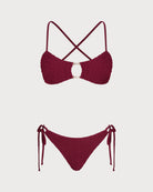 Women's Knitted Polyester Bikini Set - RIHOAS - 01