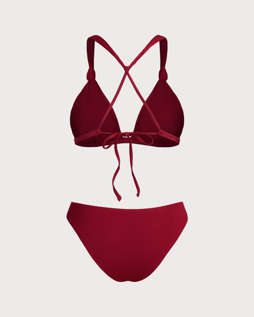 Women's Knitted Polyester Bikini Set Bikinis - RIHOAS