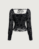 Women's Knitted Polyester Blouses Tops - RIHOAS