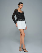 Women's Knitted Polyester Blouses Tops - RIHOAS