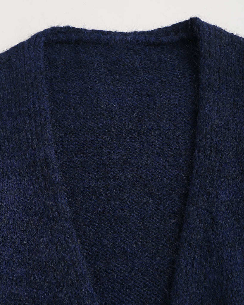Women's Knitted Polyester Cardigan Sweater Tops - RIHOAS