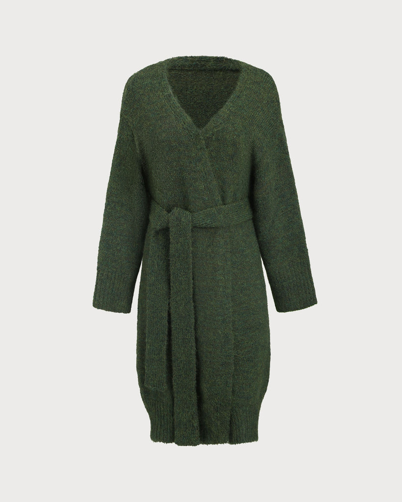 Women's Knitted Polyester Cardigan Sweater Tops - RIHOAS