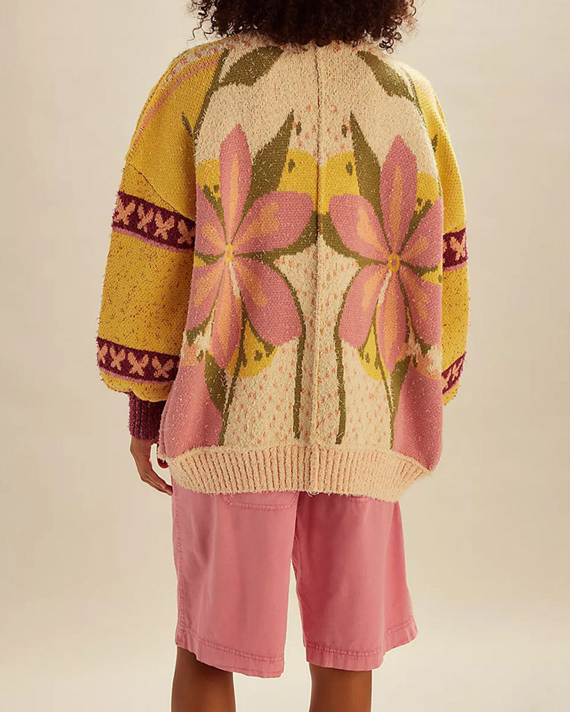 Women's Knitted Polyester Cardigan Sweater Tops - RIHOAS