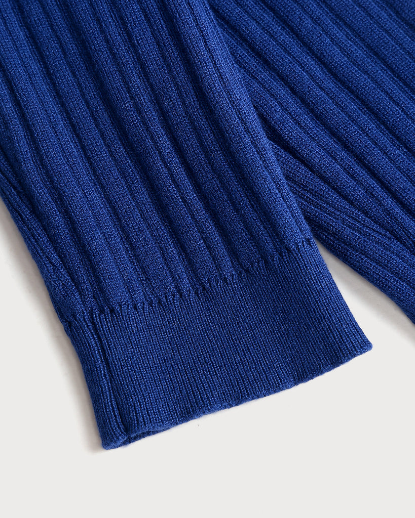 Women's Knitted Polyester Cardigan Sweater Tops - RIHOAS