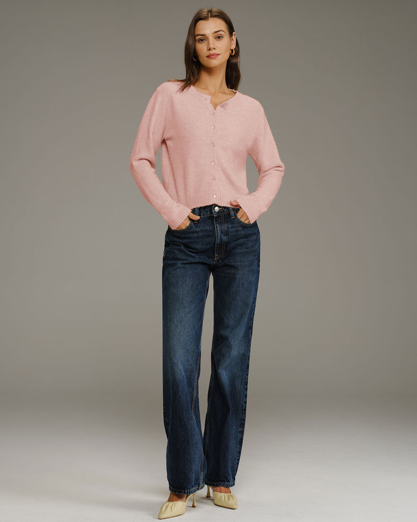 Women's Knitted Polyester Cardigan Tops - RIHOAS