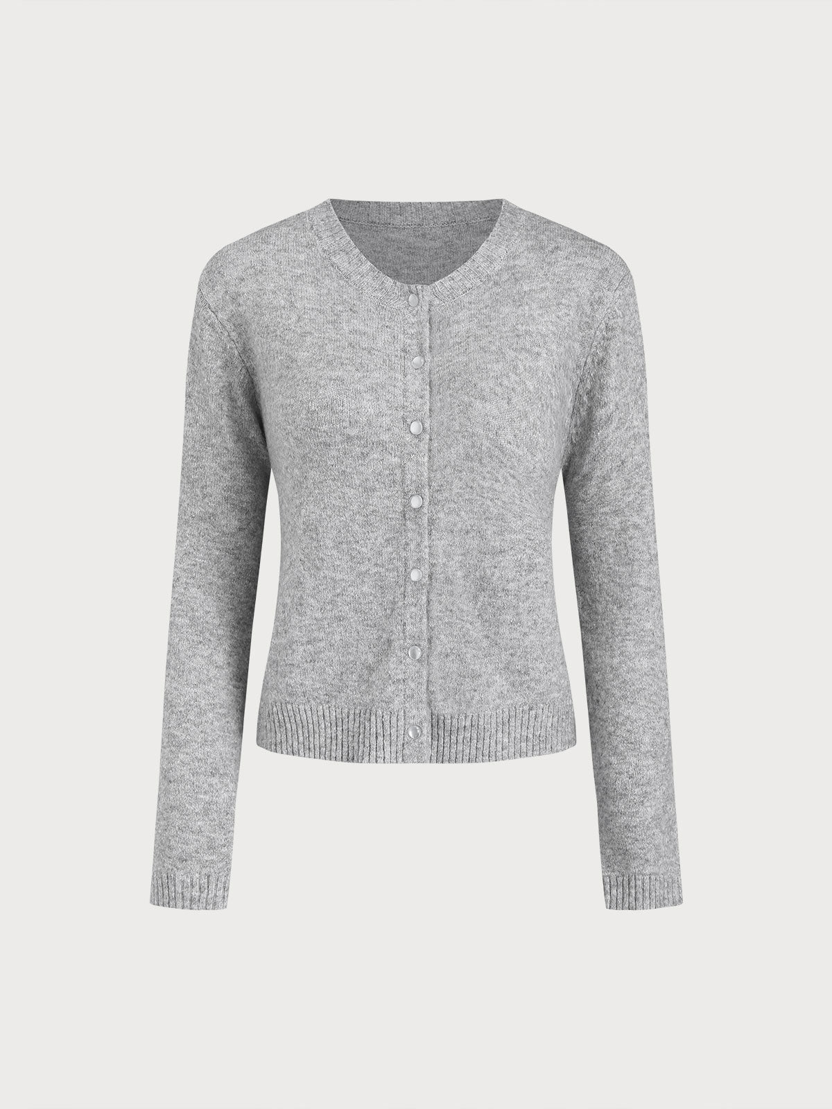 Women's Knitted Polyester Cardigan Tops - RIHOAS