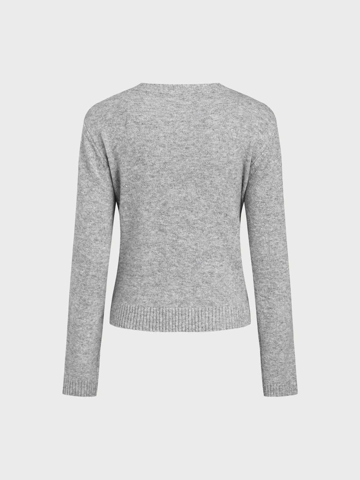 Women's Knitted Polyester Cardigan Tops - RIHOAS