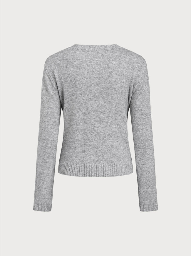 Women's Knitted Polyester Cardigan Tops - RIHOAS