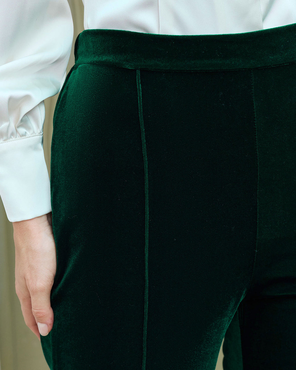 Women's Knitted Polyester Casual Pants Bottoms - RIHOAS
