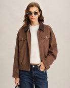 Women's Knitted Polyester Jacket - RIHOAS
