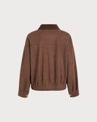 Women's Knitted Polyester Jacket - RIHOAS - 02