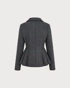 Women's Knitted Polyester Jacket - RIHOAS - 03