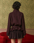 Women's Knitted Polyester Jacket - RIHOAS - 02