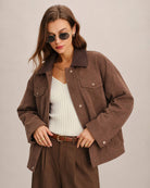 Women's Knitted Polyester Jacket - RIHOAS