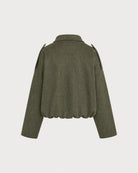 Women's Knitted Polyester Jacket - RIHOAS - 04