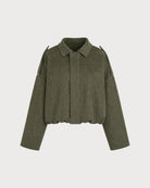 Women's Knitted Polyester Jacket - RIHOAS - 03