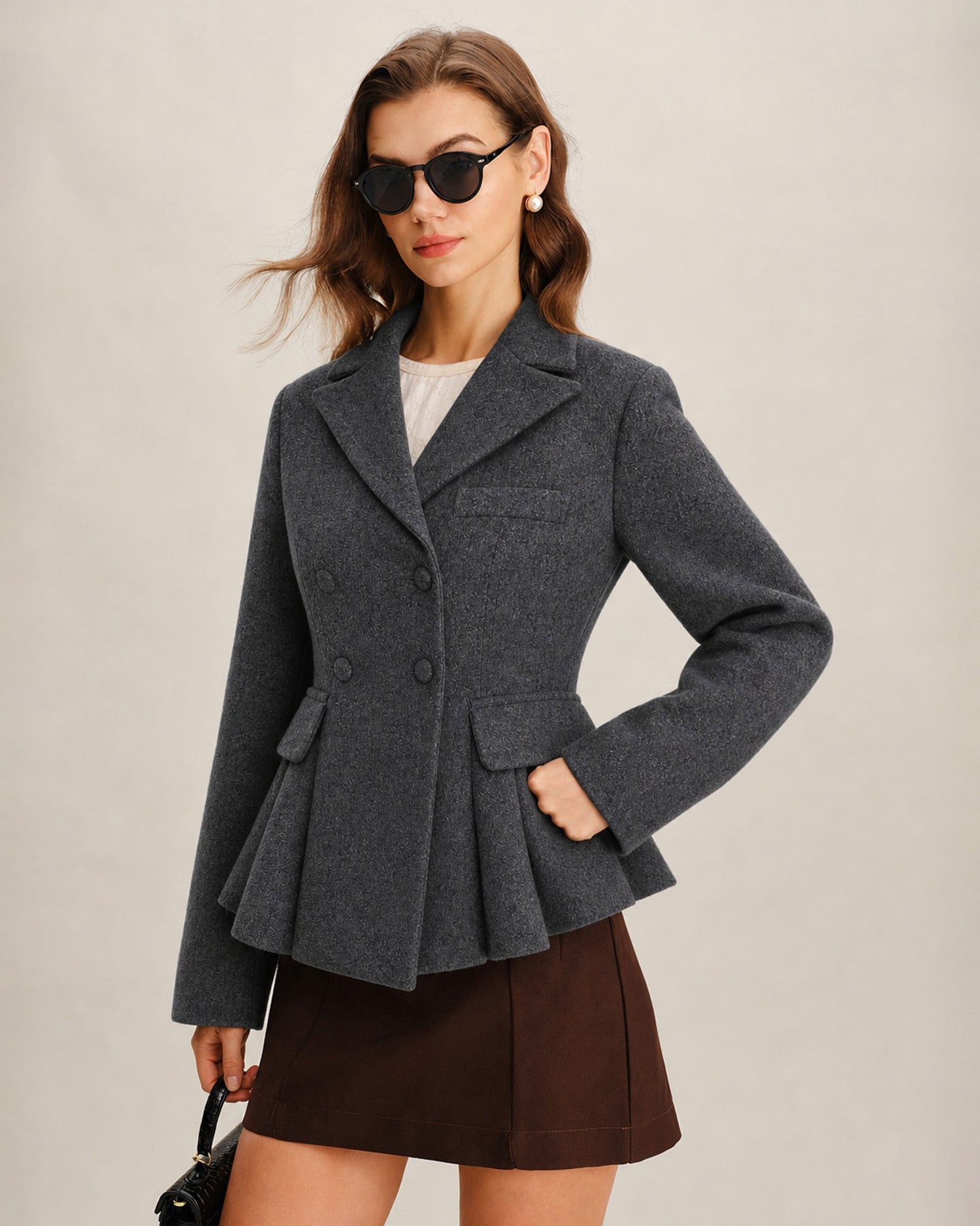Women's Knitted Polyester Jacket - RIHOAS
