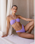 Women's Knitted Polyester Jacquard Bikini Set Bikinis - RIHOAS