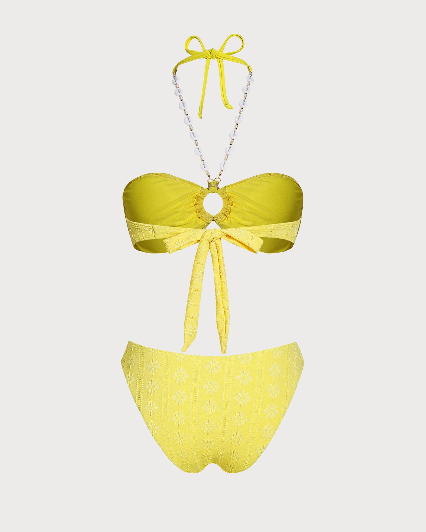 Women's Knitted Polyester Jacquard Bikini Set Bikinis - RIHOAS