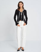 Women's Knitted Polyester Knit Cardigans Tops - RIHOAS