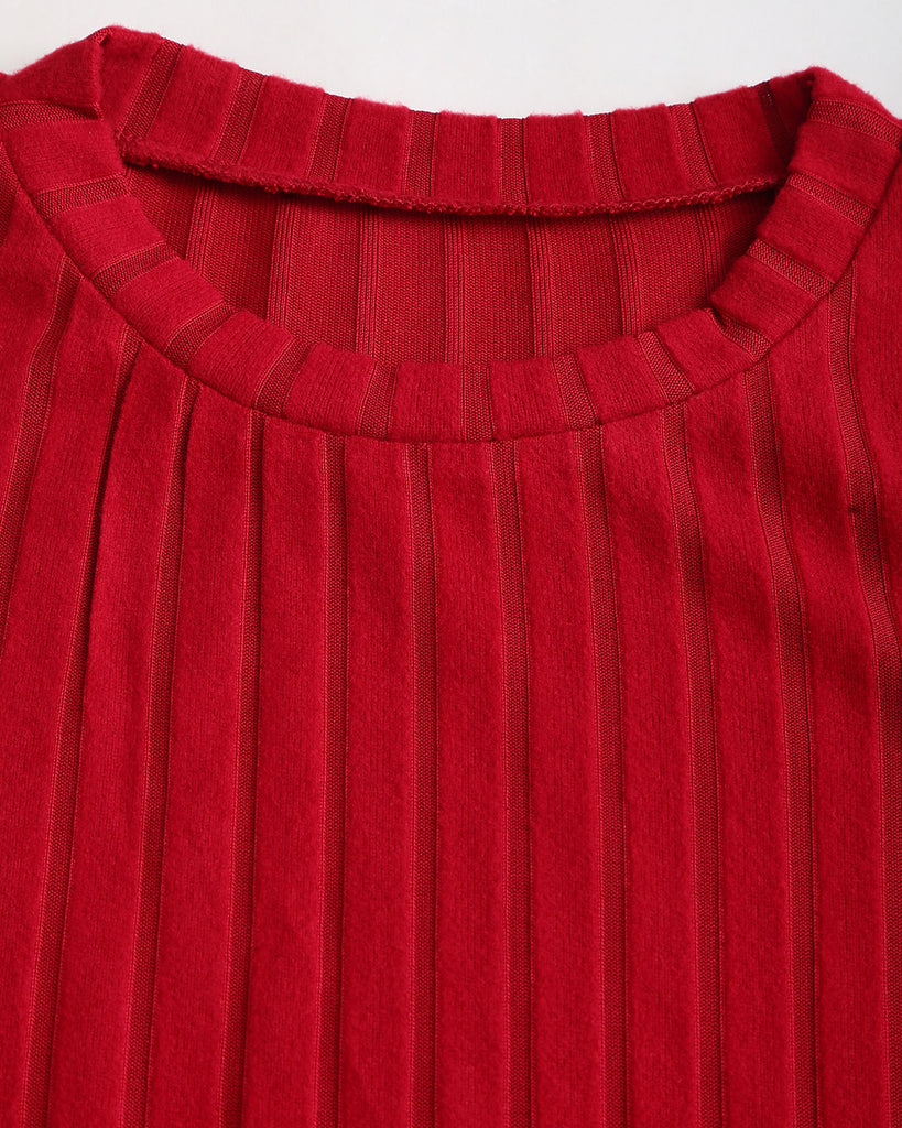 Women's Knitted Polyester Long-Sleeved Top Tops - RIHOAS