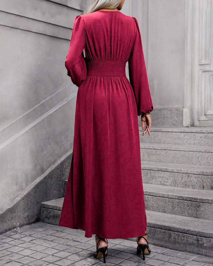 Women's Knitted Polyester Long Dress Dresses - RIHOAS