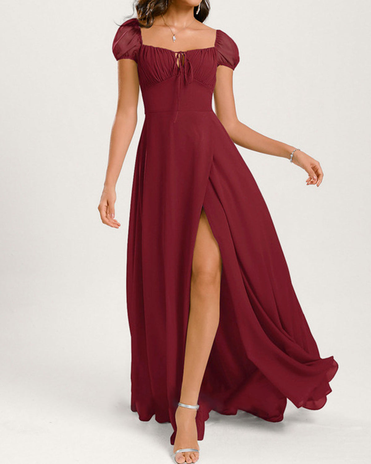 Women's Knitted Polyester  Maxi  Dress Dresses - RIHOAS