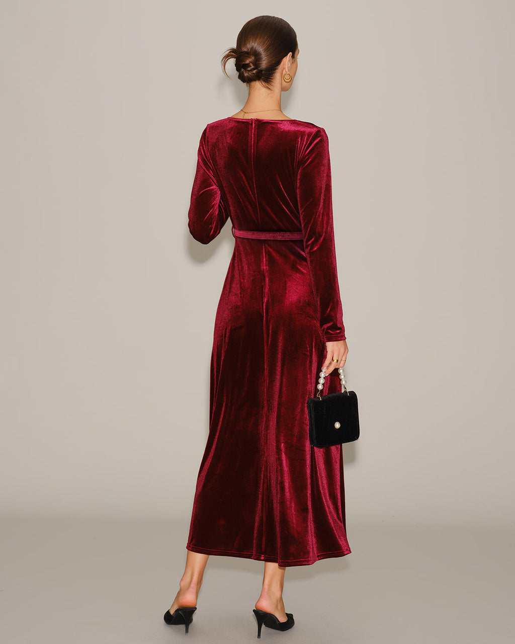 Women's Knitted Polyester Maxi Dress Dresses - RIHOAS