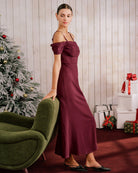 Women's Knitted Polyester Maxi Dress Dresses - RIHOAS