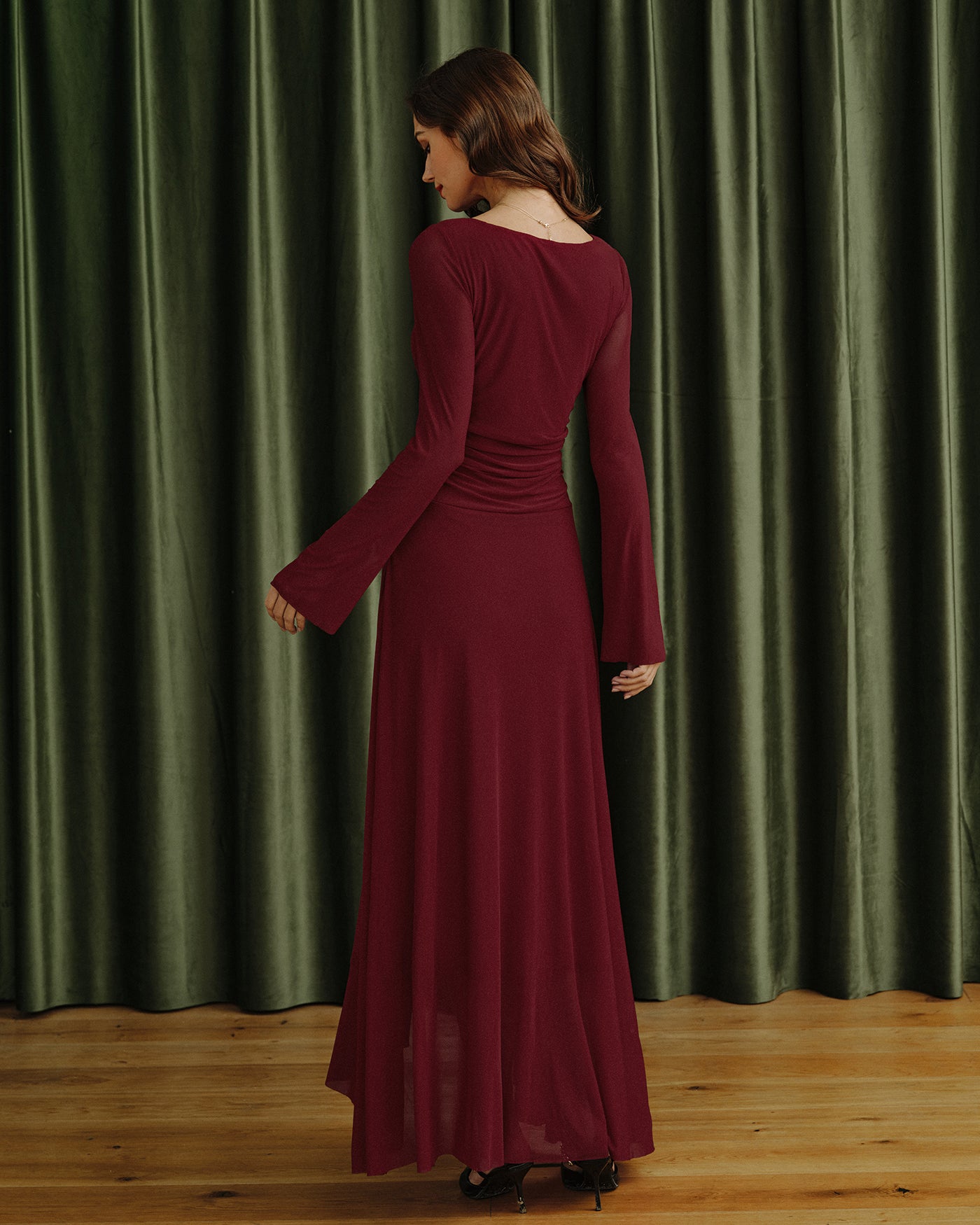 Women's Knitted Polyester Maxi Dress Dresses - RIHOAS