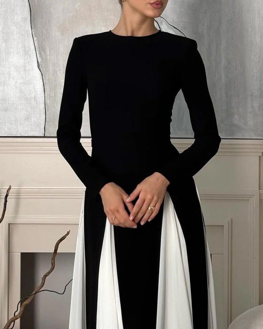 Women's Knitted Polyester Maxi Dress Dresses - RIHOAS