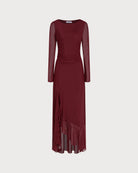 Women's Knitted Polyester Maxi Dress Dresses - RIHOAS