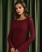 Women's Knitted Polyester Maxi Dress Dresses - RIHOAS