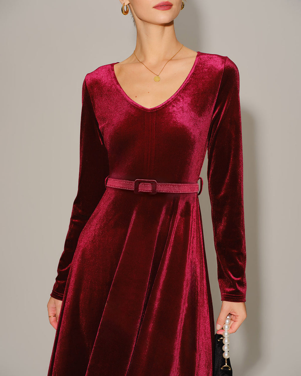 Women's Knitted Polyester Maxi Dress Dresses - RIHOAS