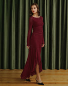 Women's Knitted Polyester Maxi Dress Dresses - RIHOAS