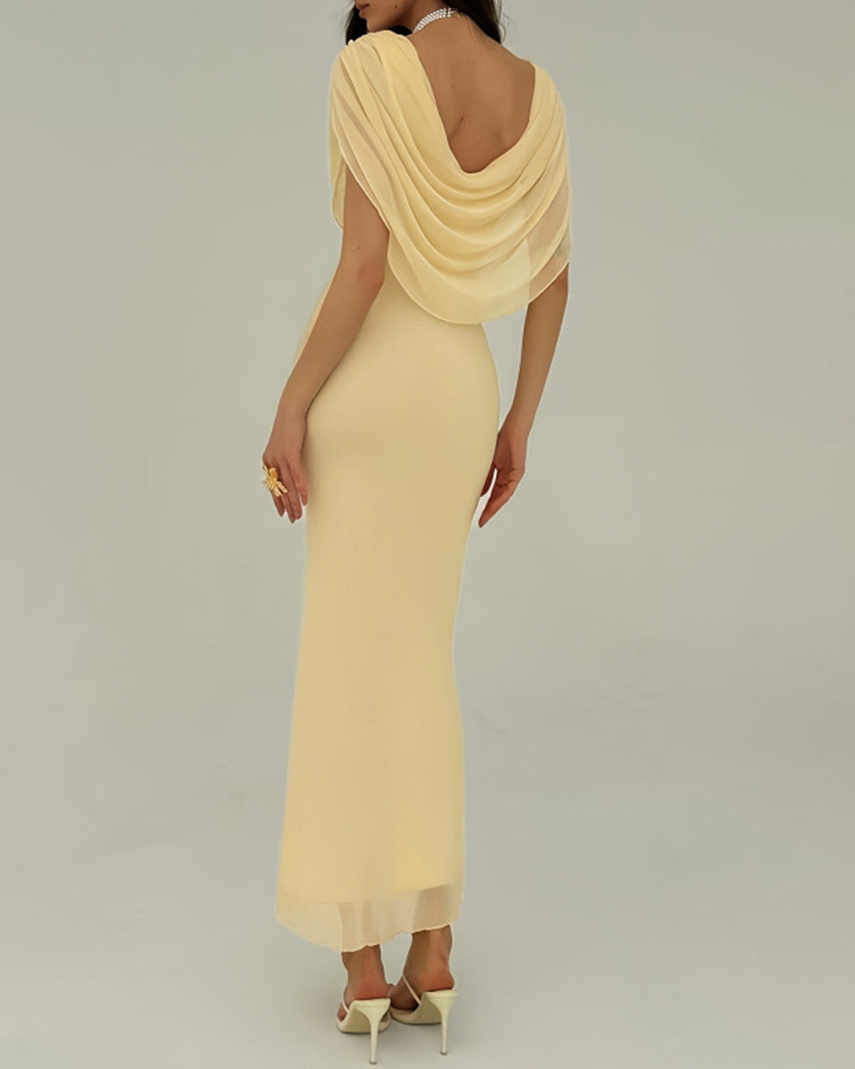 Women's Knitted Polyester Maxi Dress Dresses - RIHOAS