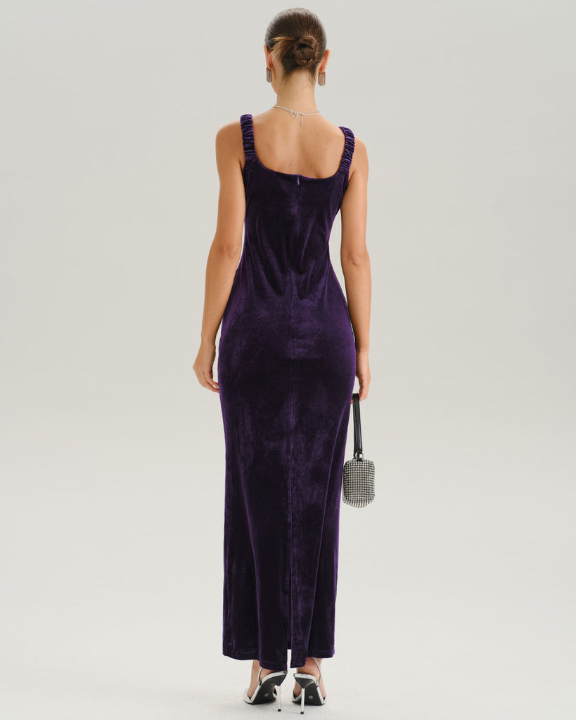 Women's Knitted Polyester Maxi Dress Dresses - RIHOAS